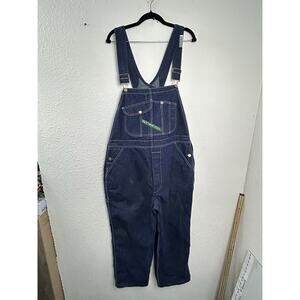 VTG Key Imperial Mens 40X27 Work Farm‎ Trucker Carpenter Bib Overalls Denim Jean